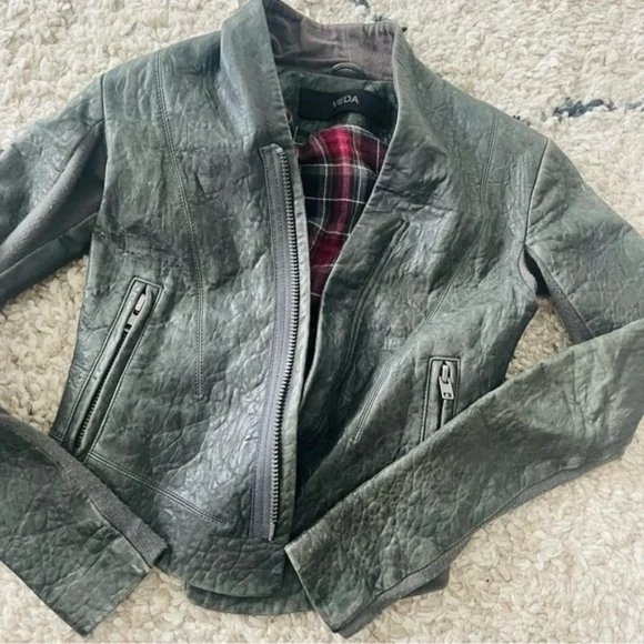 veda leather moto jacket - Picture 5 of 8